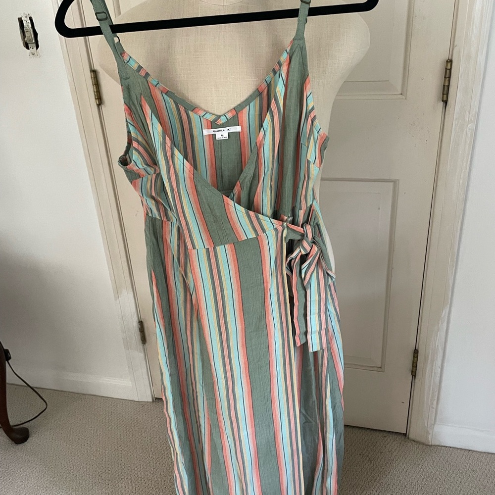 O'Neill Multicolor Striped Midi Dress